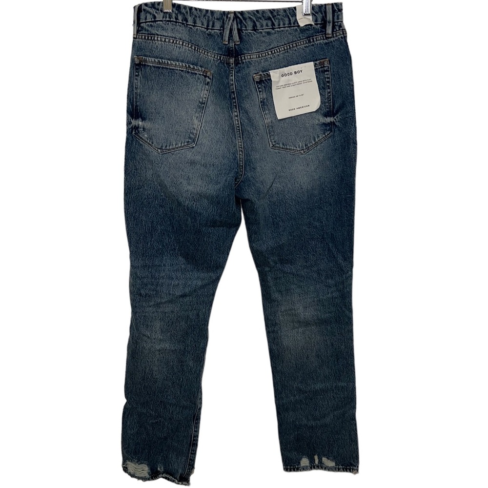 Good American Good Boy Ripped Jeans - Picture 2 of 5